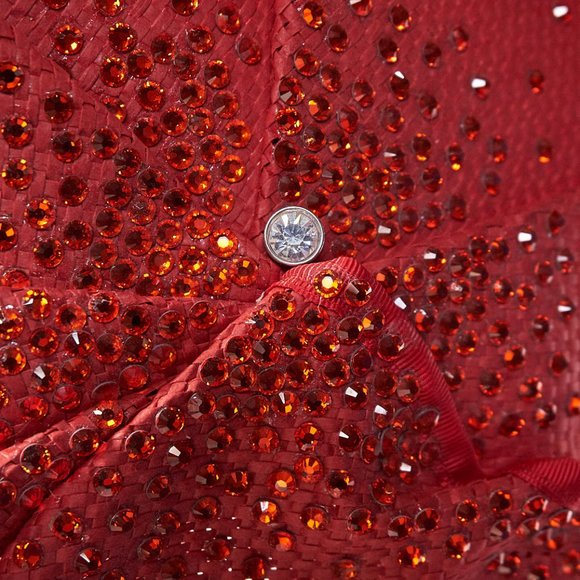 Red Jeweled Facinator Hat - Picture 3 of 11